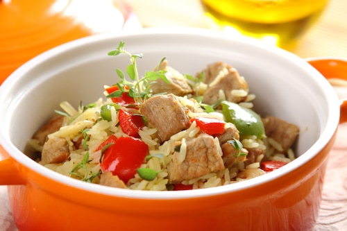 Ryż z warzywami i mięsem