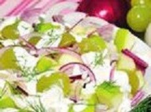 Sałatka cebulowo-winogronowa