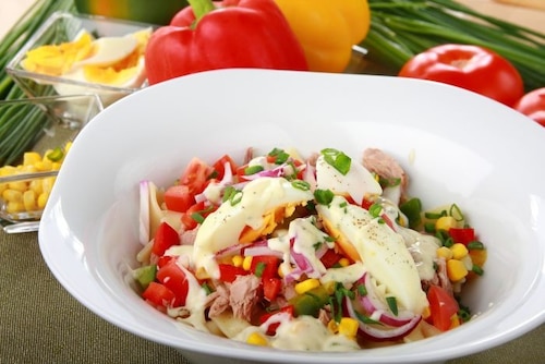 Przepis na Sałatka farfalle z tuńczykiem Sałatka farfalle z tuńczykiem