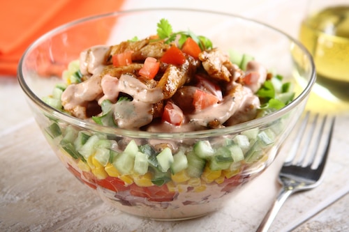 Sałatka gyros ognista - VIDEO