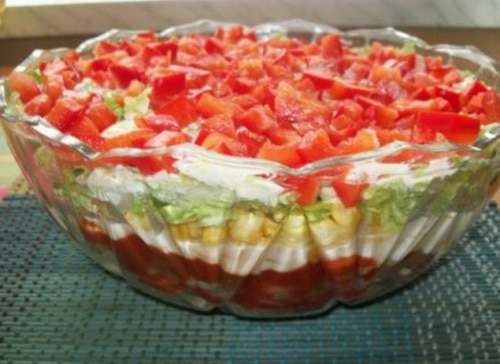 Sałatka gyros wegetariańska