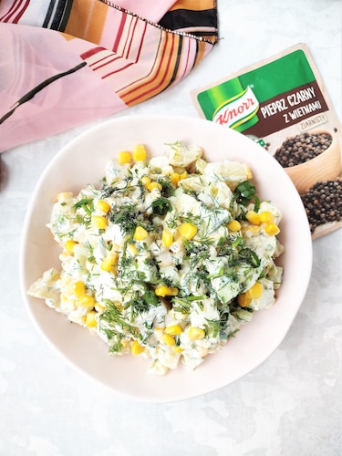 Koperkowa sałatka ziemniaczana grillowa