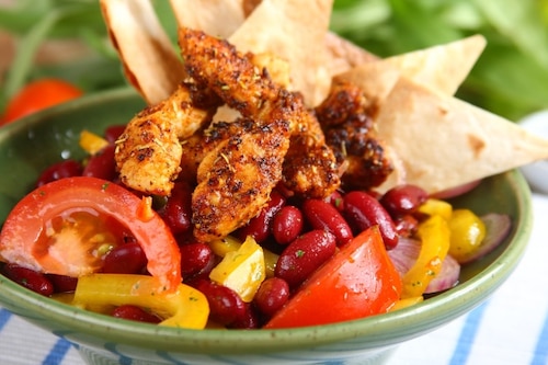 Sałatka meksykańska z kurczakiem