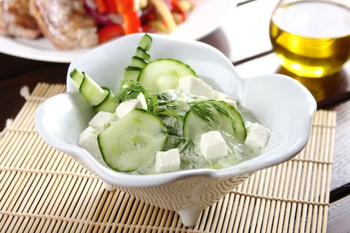 Sałatka ogórkowa a’la tzatziki 