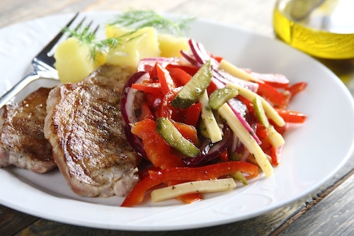 Przepis na Sałatka paprykowo serowa Sałatka paprykowo serowa