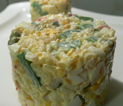 Przepis na Sałatka ryżowa z warzywami Sałatka ryżowa z warzywami