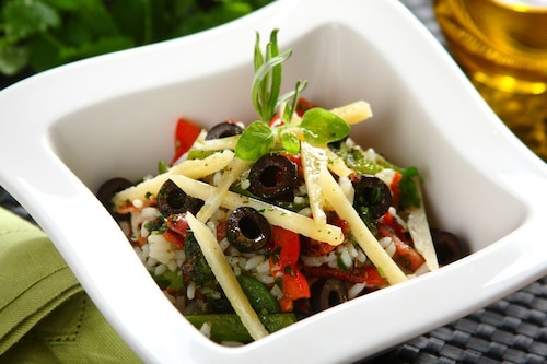 Sałatka ryżowa z wędliną