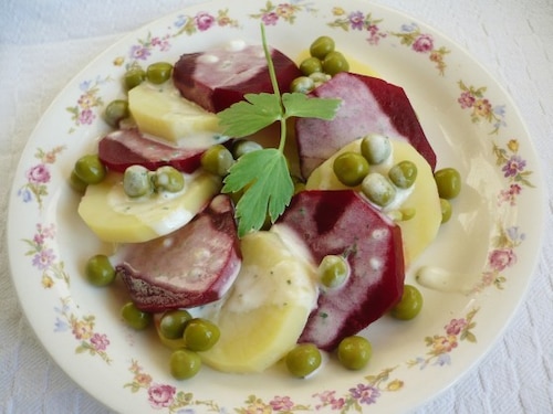 Salatka z buraczków i ziemniaczków