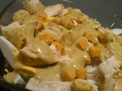 Sałatka z grzankami