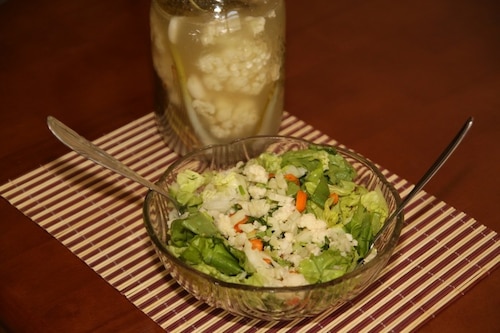 Sałatka z kiszonym kalafiorem