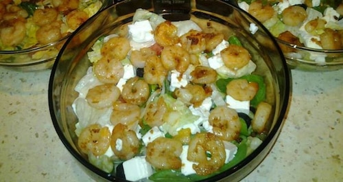 Przepis na Sałatka z krewetkami Sałatka z krewetkami