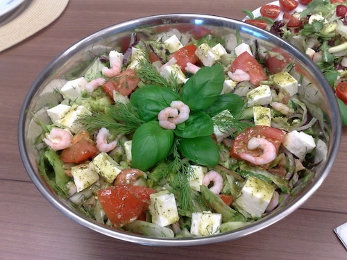 Sałatka z krewetkami