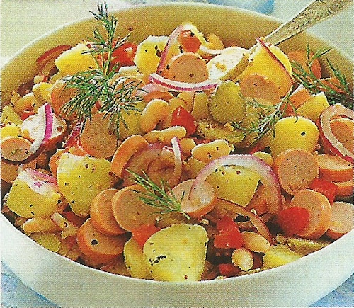 Przepis na Sałatka z sosem musztardowym Sałatka z sosem musztardowym