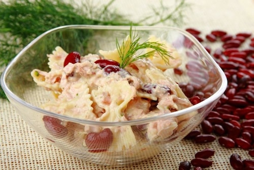 Przepis na Sałatka z tuńczykiem i makaronem Sałatka z tuńczykiem i makaronem