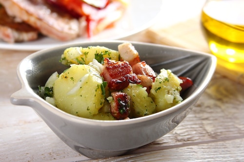 Przepis na Sałatka ziemniaczana z boczkiem  Sałatka ziemniaczana z boczkiem