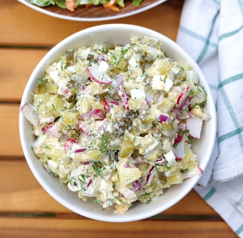 Przepis na Sałatka ziemniaczana na grilla Sałatka ziemniaczana na grilla