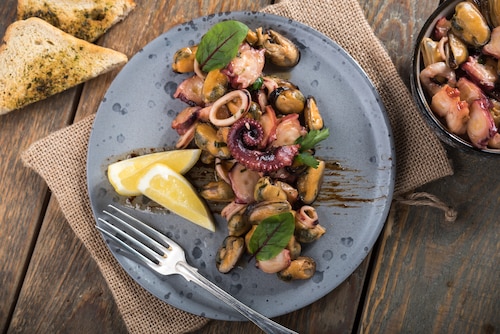 Sałatka owoce morza po Sardyńsku