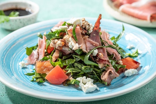 Przepis na Sałatka ze szpinakiem i szynką Sałatka ze szpinakiem i szynką