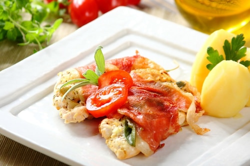 Przepis na Saltimbocca z kurczaka      Saltimbocca z kurczaka