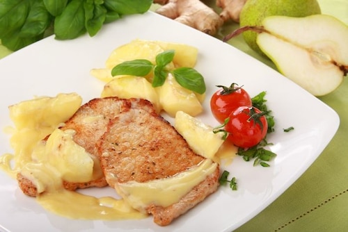 Przepis na Schab z gruszkami Schab z gruszkami