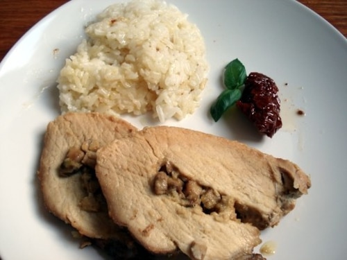 Przepis na Schab z pieczarkami Schab z pieczarkami