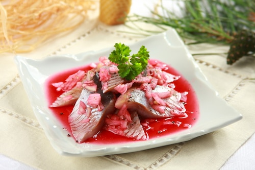 Śledź w zalewie wiśniowej