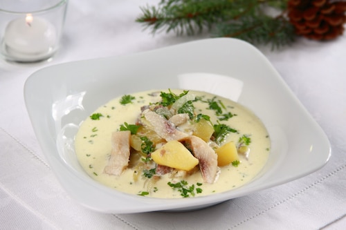 Przepis na Śledziowa zupa wigilijna Śledziowa zupa wigilijna