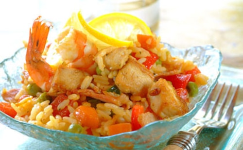 Przepis na Słodko-kwaśna paella Słodko-kwaśna paella