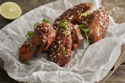 Smażone skrzydełka po koreańsku