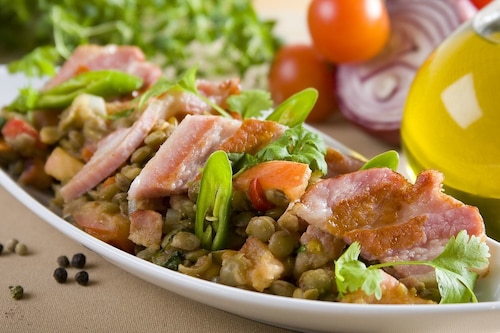 Przepis na Soczewica z boczkiem Soczewica z boczkiem