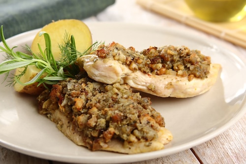 Przepis na Soczysty kurczak z patelni z serową panierką Soczysty kurczak z patelni z serową panierką