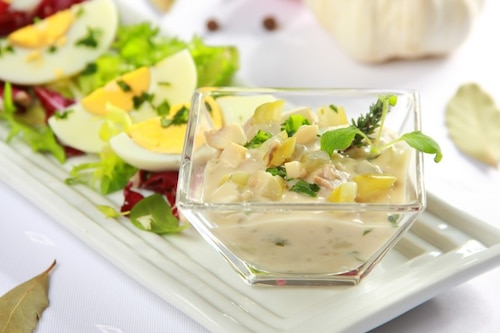 Sos ogórkowo - pieczarkowy