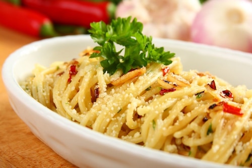 Przepis na Spaghetti aglio olio Spaghetti aglio olio