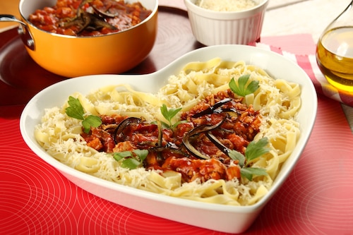 Przepis na Spaghetti z bakłażanem Spaghetti z bakłażanem