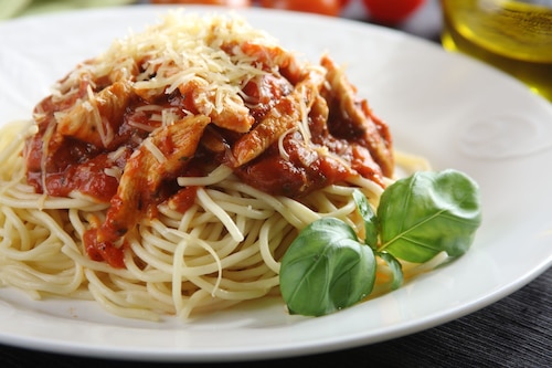 Przepis na Spaghetti bolognese z kurczakiem  Spaghetti bolognese z kurczakiem