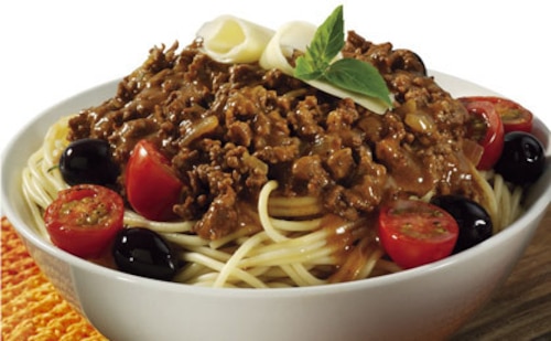 Przepis na Spaghetti Bolognese z oliwkami  Spaghetti Bolognese z oliwkami