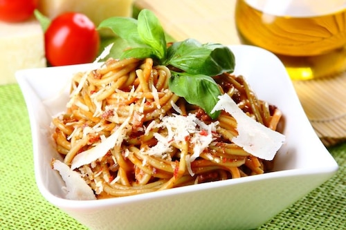 Przepis na Spaghetti bolognese z warzywami  Spaghetti bolognese z warzywami