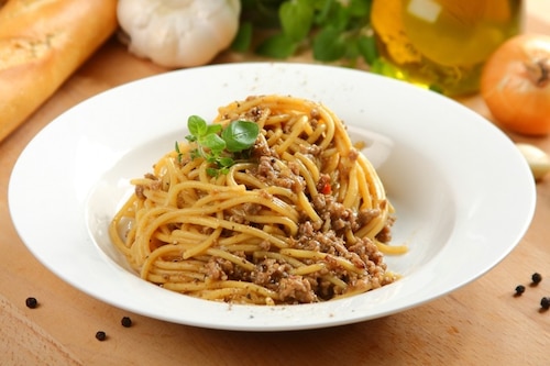 Przepis na Spaghetti z mielonym mięsem Spaghetti z mielonym mięsem