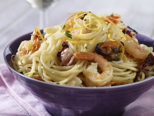 Przepis na Spaghetti z owocami morza Spaghetti z owocami morza