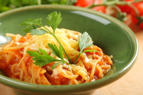 Przepis na Spaghetti z pomidorami Spaghetti z pomidorami