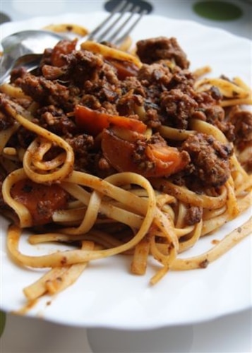 Spaghettii z marchewką  