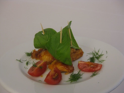 Stateczki z kurczaka w miodzie