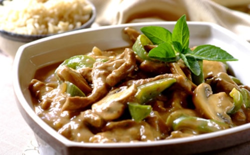 Przepis na Stroganoff z kurczaka z papryką Stroganoff z kurczaka z papryką