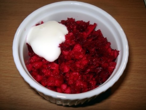 Surówka z buraków i jabłek