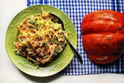 Przepis na Surówka z kapusty z marchewką i dynią Surówka z kapusty z marchewką i dynią