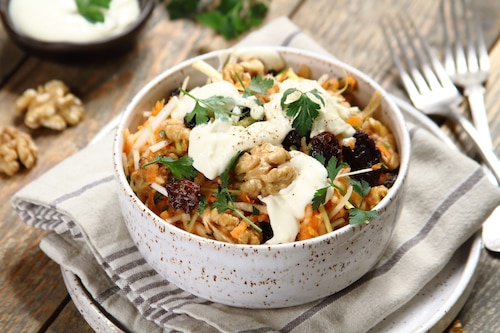 Surówka z pora i marchewki