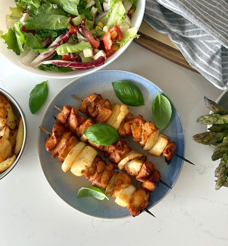 Przepis na Szaszłyki drobiowe w sosie BBQ Szaszłyki drobiowe w sosie BBQ