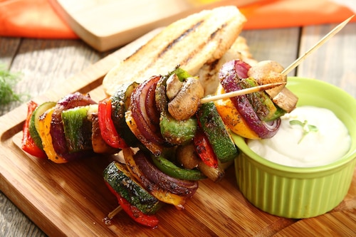 Przepis na Szaszłyki pełne warzyw Szaszłyki pełne warzyw