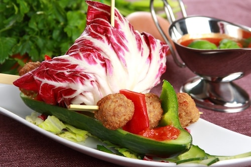 Szaszłyki z mięsem mielonym