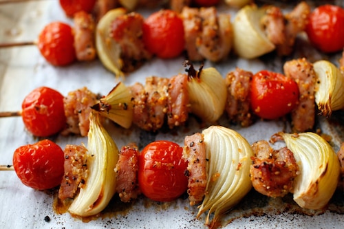 Przepis na Szaszłyki ze schabu Szaszłyki ze schabu